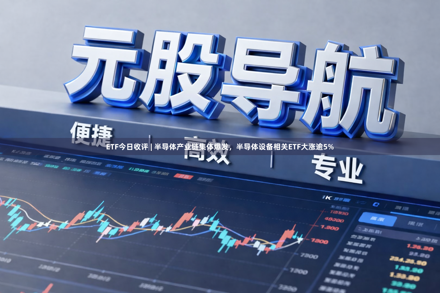 ETF今日收评 | 半导体产业链集体爆发,半导体设备相关ETF大涨逾5%